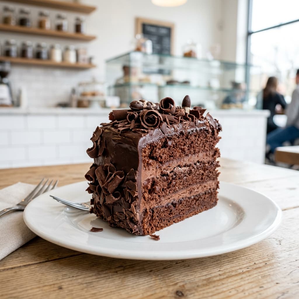 Vista de Torta de chocolate