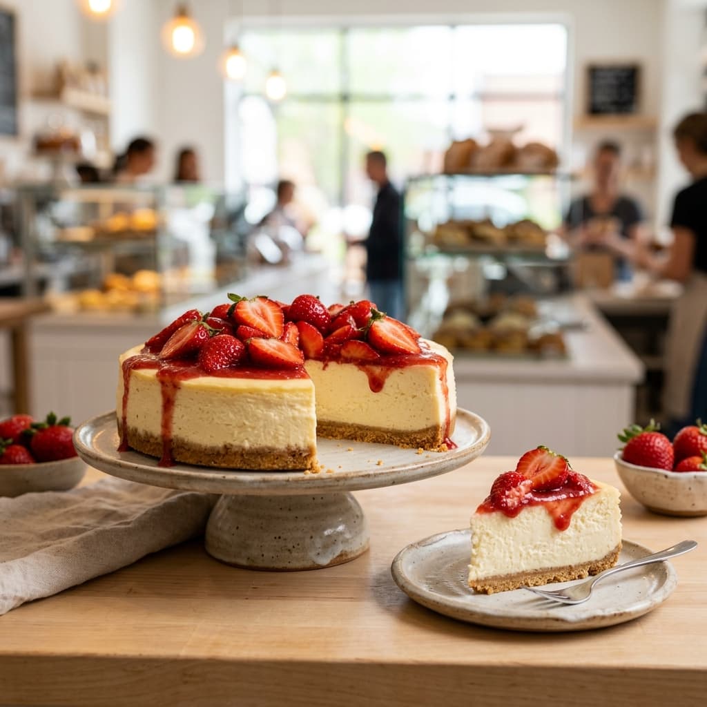 Vista de Cheesecake frutilla